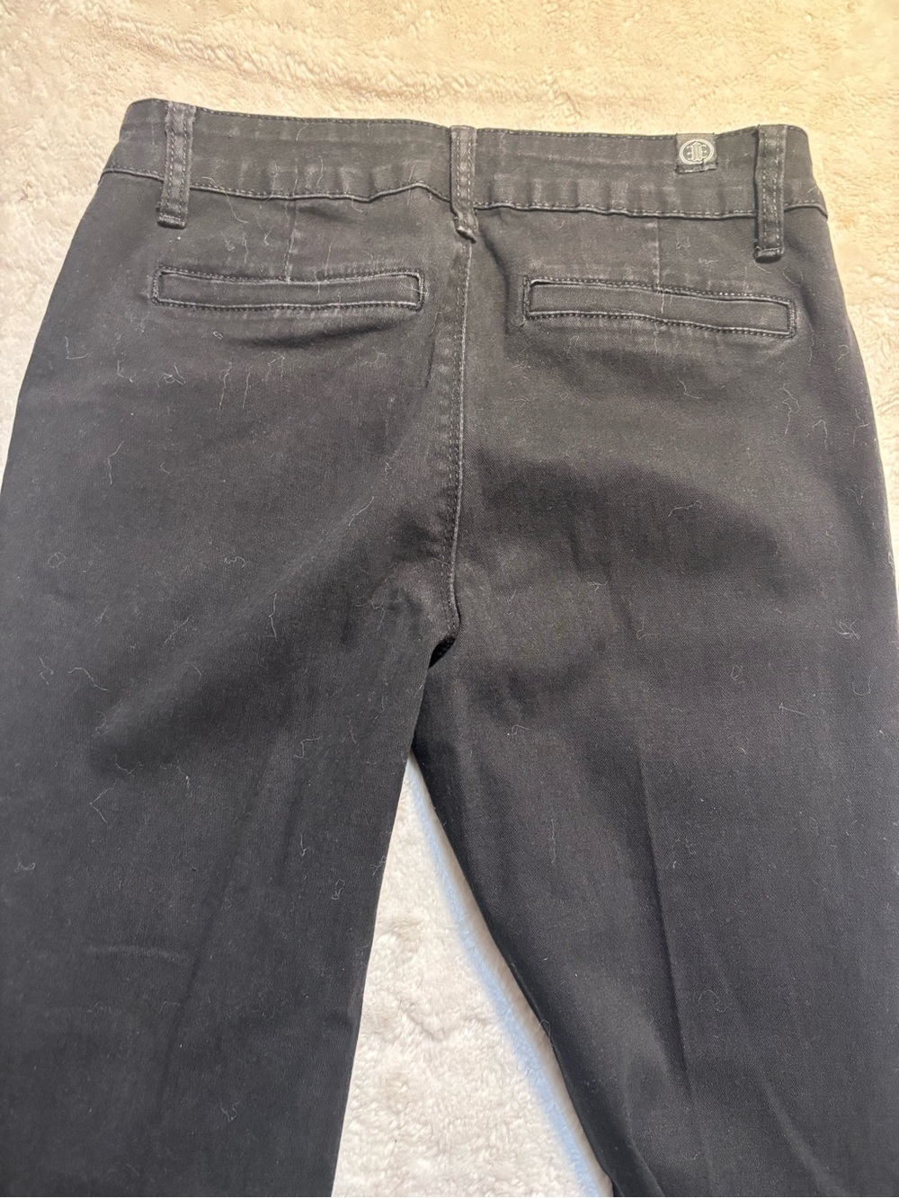 Elite Jeans Boot-Cut Pants Size 5 Jrs Black Classic Flare Y2K Cotton Stretch - Picture 9 of 15